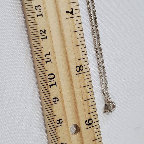 JC Sterling Silver 925 Blue Lapis Lazuli & Opal Pendant Necklace 18" Chain - Picture 9 of 16